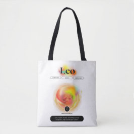 Modern sterrenbeeld Leo Quote | elementenvuur Tote Bag
