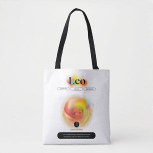 Modern sterrenbeeld Leo Quote elementenvuur Tote Bag