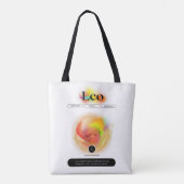 Modern sterrenbeeld Leo Quote | elementenvuur Tote Bag (Achterkant)