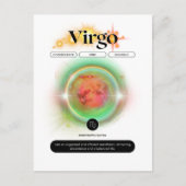 Modern sterrenbeeld Maagd Quote Aarde Element Briefkaart (Voorkant)