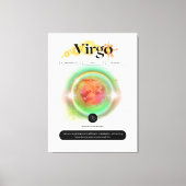 Modern sterrenbeeld Maagd Quote Aarde Element Canvas Afdruk (Voorkant)