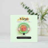 Modern sterrenbeeld Maagd Quote Aarde Element Kaart (Staand voorkant)