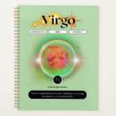 Modern sterrenbeeld Maagd Quote Aarde Element Planner (Voorkant)