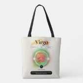 Modern sterrenbeeld Maagd Quote Aarde Element Tote Bag (Achterkant)