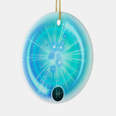Modern sterrenbeeld PIsces Quote Water Element Keramisch Ornament (Rechts)