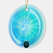 Modern sterrenbeeld PIsces Quote Water Element Keramisch Ornament (Links)