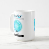 Modern sterrenbeeld PIsces Quote Water Element Koffiemok (Voorkant links)
