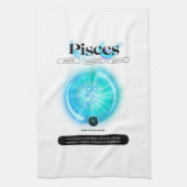 Modern sterrenbeeld PIsces Quote Water Element Theedoek (Verticaal)