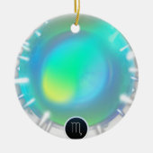 Modern sterrenbeeld Schorpioen Quote Water Element Keramisch Ornament (Voorkant)