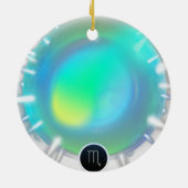 Modern sterrenbeeld Schorpioen Quote Water Element Keramisch Ornament (Achterkant)