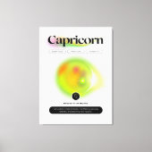 Modern sterrenbeeld Steenbok Quote Earth Element Canvas Afdruk (Voorkant)
