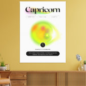 Modern sterrenbeeld Steenbok Quote Earth Element Canvas Afdruk (Insitu (Woonkamer))