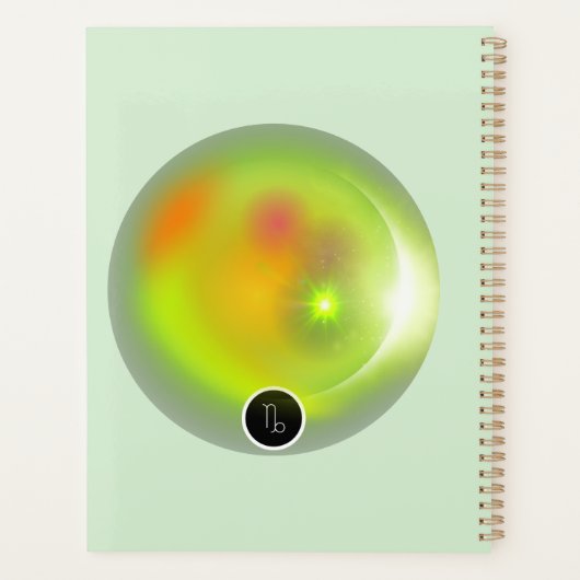 Modern sterrenbeeld Steenbok Quote Earth Element Planner (Achterkant)