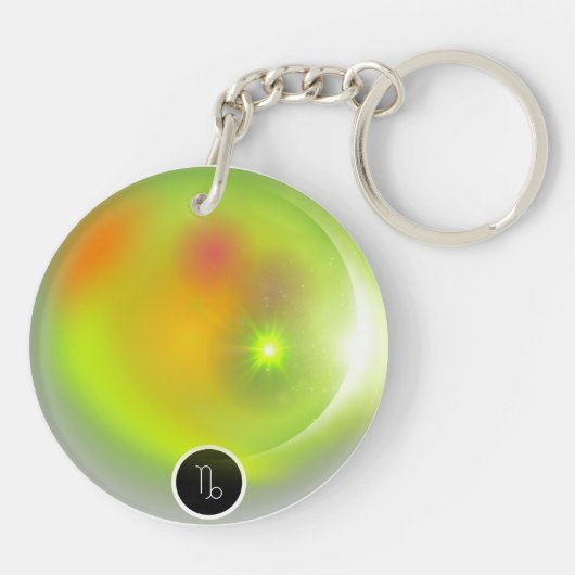 Modern sterrenbeeld Steenbok Quote Earth Element Sleutelhanger (Achterkant)