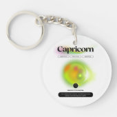 Modern sterrenbeeld Steenbok Quote Earth Element Sleutelhanger (Voorkant)