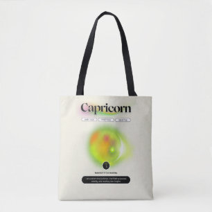 Modern sterrenbeeld Steenbok Quote Earth Element Tote Bag