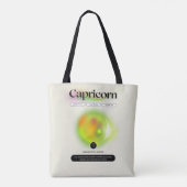 Modern sterrenbeeld Steenbok Quote Earth Element Tote Bag (Achterkant)