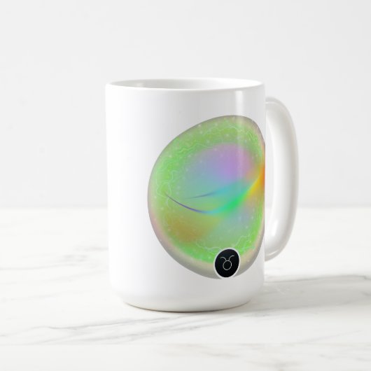 Modern sterrenbeeld Stier Quote Aarde Element Koffiemok (Voorkant rechts)