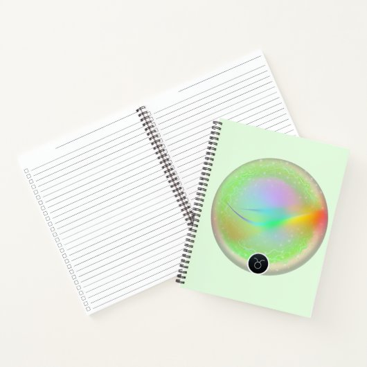 Modern sterrenbeeld Stier Quote Aarde Element Notitieboek (Binnen)