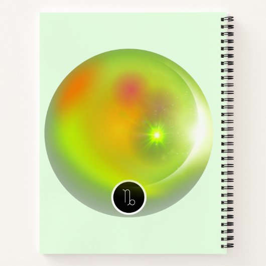 Modern sterrenbeeld Stier Quote Aarde Element Notitieboek (Achterkant)