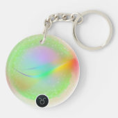 Modern sterrenbeeld Stier Quote Aarde Element Sleutelhanger (Achterkant)