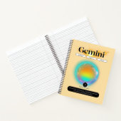 Modern sterrenbeeld Tweelingen Quote Air Element Notitieboek (Binnen)