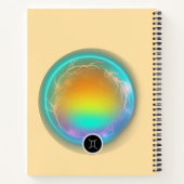 Modern sterrenbeeld Tweelingen Quote Air Element Notitieboek (Achterkant)