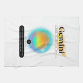 Modern sterrenbeeld Tweelingen Quote Air Element Theedoek (Horizontaal)