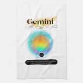 Modern sterrenbeeld Tweelingen Quote Air Element Theedoek (Verticaal)
