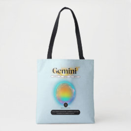 Modern sterrenbeeld Tweelingen Quote Air Element Tote Bag
