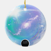 Modern sterrenbeeld Waterman Quote Air Element Keramisch Ornament (Achterkant)