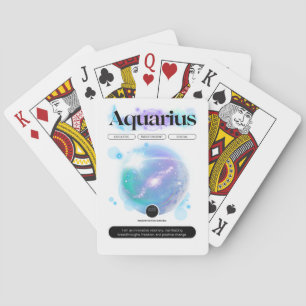 Modern sterrenbeeld Waterman Quote Air Element Pokerkaarten