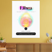 Modern sterrenbeeld Weegschaal Quote Air Element Canvas Afdruk (Insitu (Woonkamer))