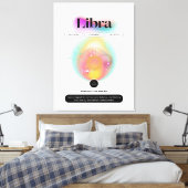 Modern sterrenbeeld Weegschaal Quote Air Element Canvas Afdruk (Insitu (Slaapkamer))