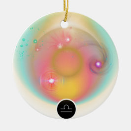 Modern sterrenbeeld Weegschaal Quote Air Element Keramisch Ornament