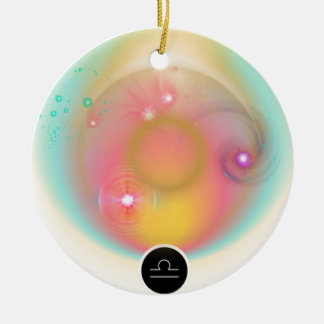 Modern sterrenbeeld Weegschaal Quote Air Element Keramisch Ornament