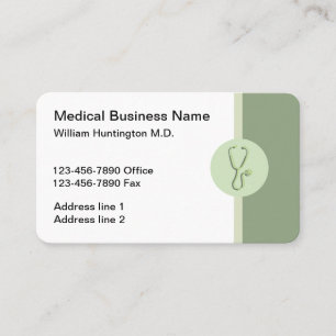 Modern Stethoscoop Doctor Kantoor Visitekaartje