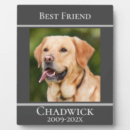 Modern Stijl Voeg Foto Toe Huisdier Herdenking  Fotoplaat