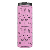 MODERN STIJL VOLGENS AANGEPASTE EIGEN BOOG ROZE THERMOSBEKER (Achterkant)