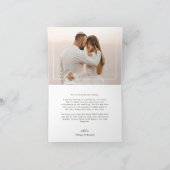 Modern Stijlvol2 Foto Vrolijk en getrouwd Kerstmis Bedankkaart (Binnen)