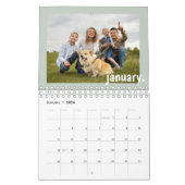 Modern stijlvol 2024 familie foto kalender (Jan 2026)