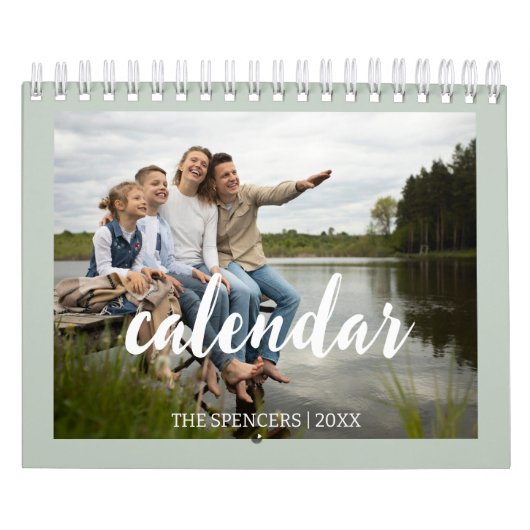 Modern stijlvol 2024 familie foto kalender (Hoes)