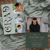 Modern stijlvol 4 foto Afstuderen Kaart