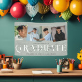 Modern stijlvol 4 foto Afstuderen Spandoek