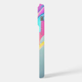 Modern stijlvol aangepast monogram Abstract patroo iPhone Hoesje (Linkerkant)