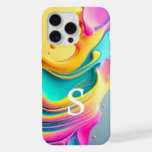 Modern stijlvol aangepast monogram Abstract patroo iPhone Hoesje (Achterkant)