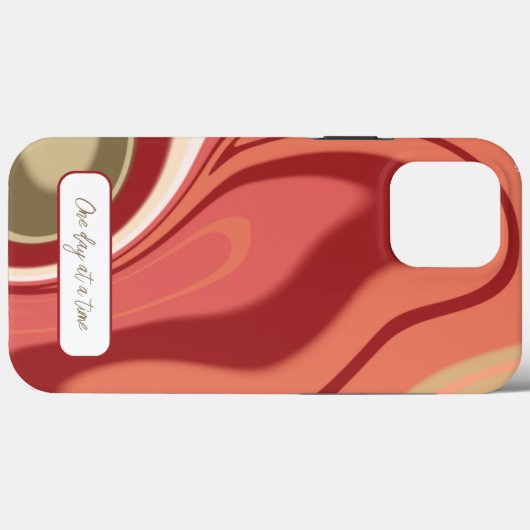 Modern Stijlvol Abstract Inspirivity Rood Case-Mate iPhone Case (Achterkant (horizontaal))