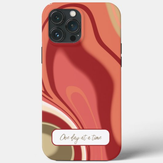 Modern Stijlvol Abstract Inspirivity Rood Case-Mate iPhone Case (Achterkant)
