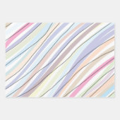 Modern stijlvol Abstract pasteelontwerp Inpakpapier Vel (Voorkant)