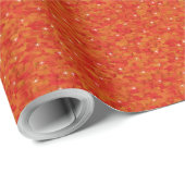 Modern stijlvol abstract  sinaasappel cadeaupapier (Rol Hoek)